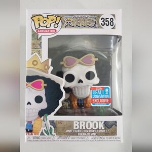One Piece Brook 358 (Fall convention )  Funko Pop 2018 With Clear protector
